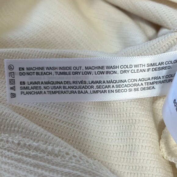 Denim & Flower Ricky Singh Textured Tshirt Mens Small Beige New Relaxed Fit - Picture 7 of 12